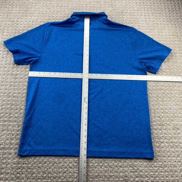 UNDER ARMOUR UA Golf Shirt Men Large Blue The Playoff Polo Loose Outdoor Golfer - Picture 9 of 11
